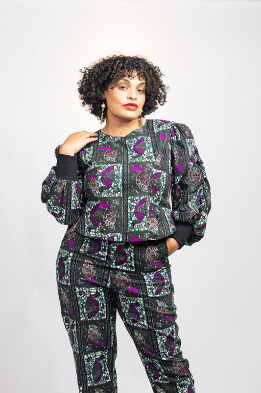 Odeyhey Blouse-Royal Purple