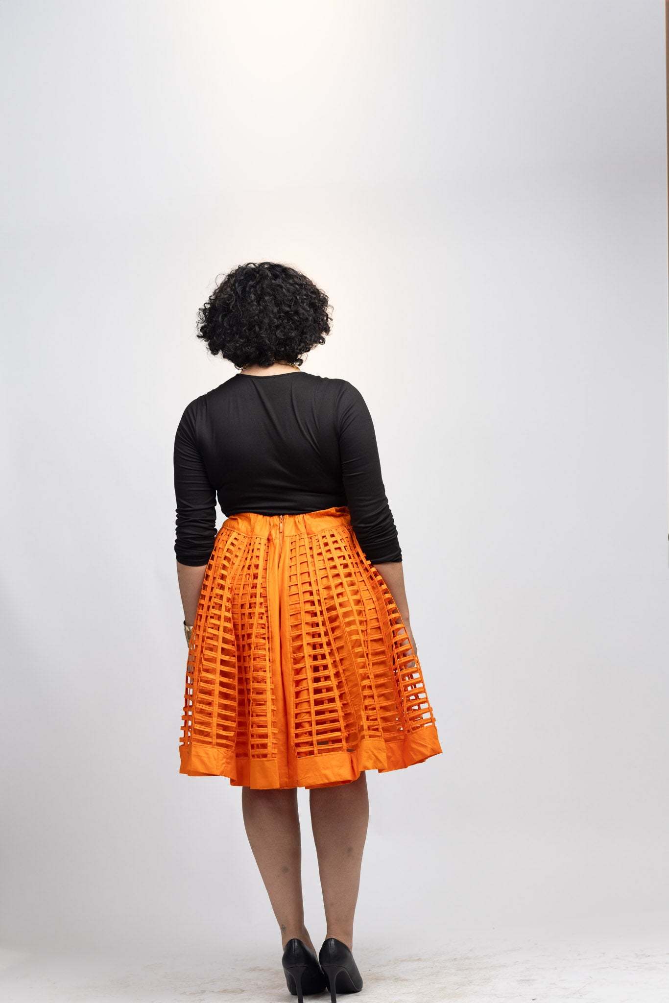 The Kenten Skirt - New England Orange | Zero Waste