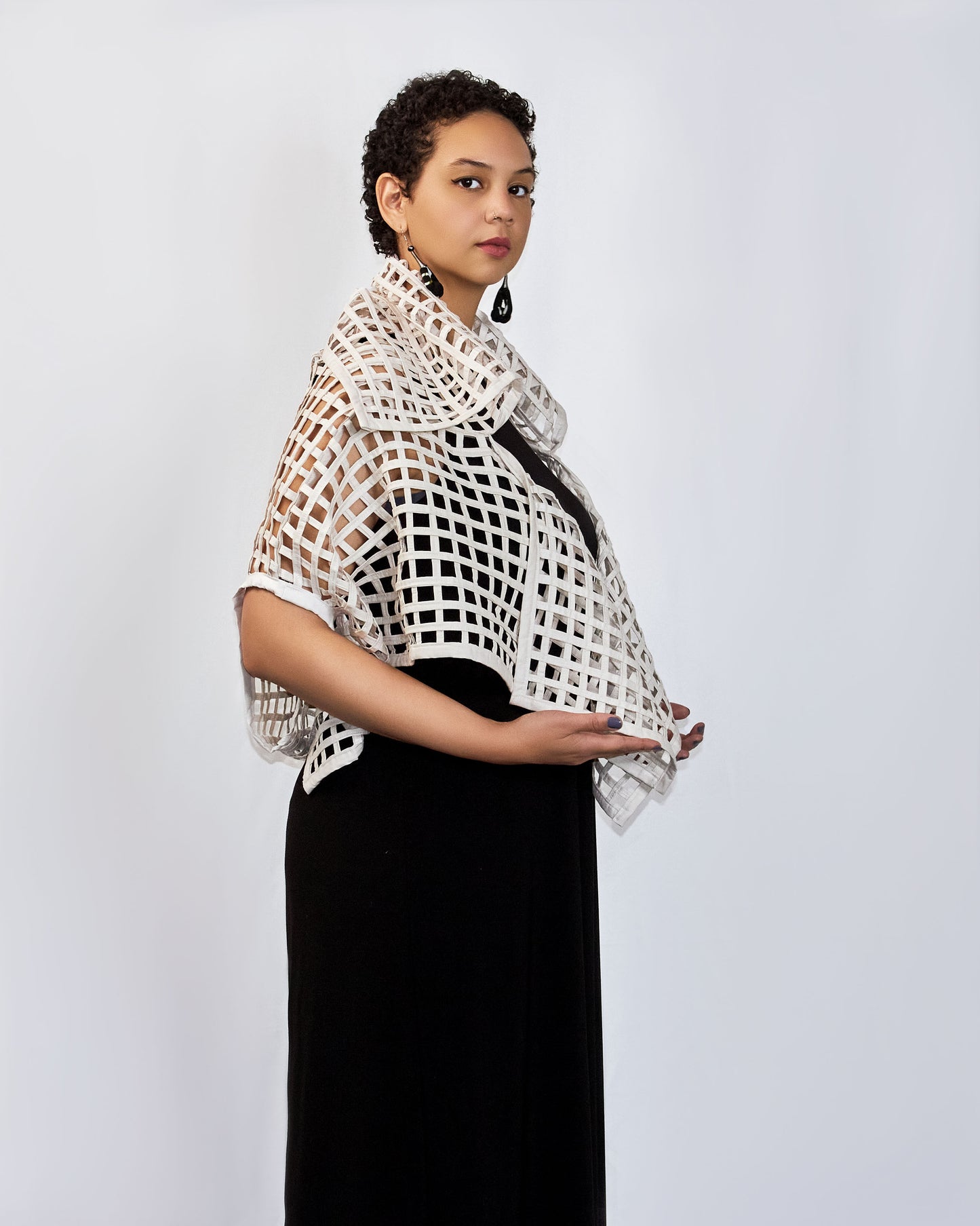 Kenten Vest w/ Floral Brooch