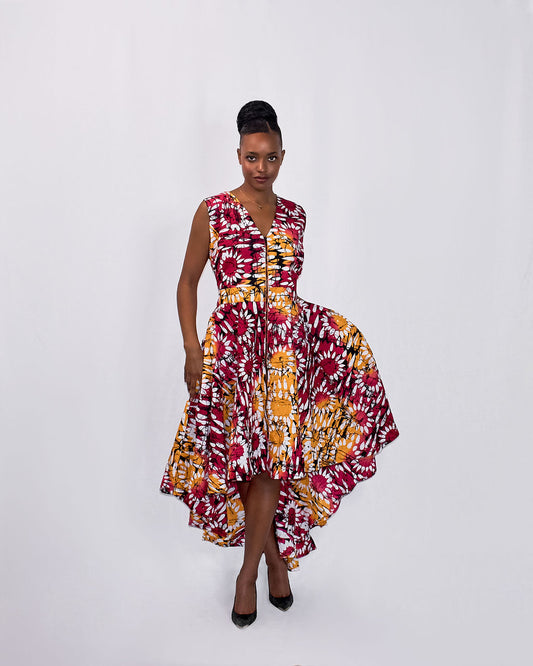 Hi-Lo Vest Dress-Fofoi