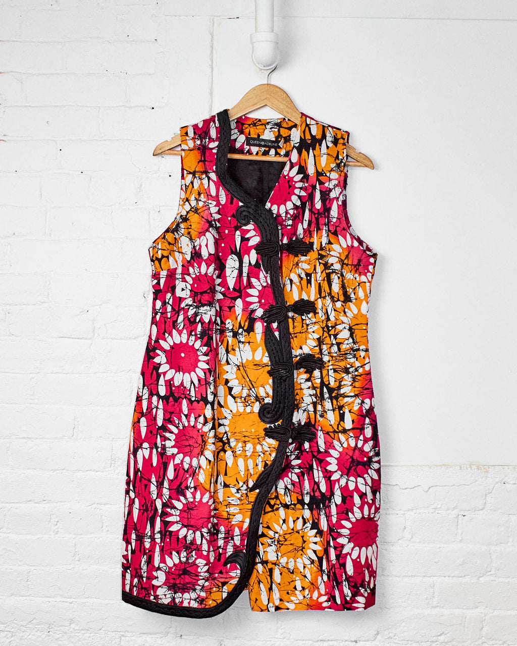 Borley Dress- Frog Closure Embroidered Frock-