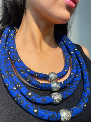 Fabric Corded Necklace