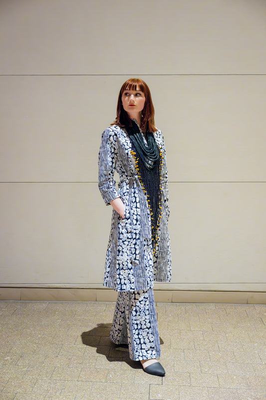 Amorkor tailored wide leg pant- 2pc suit Fofoi