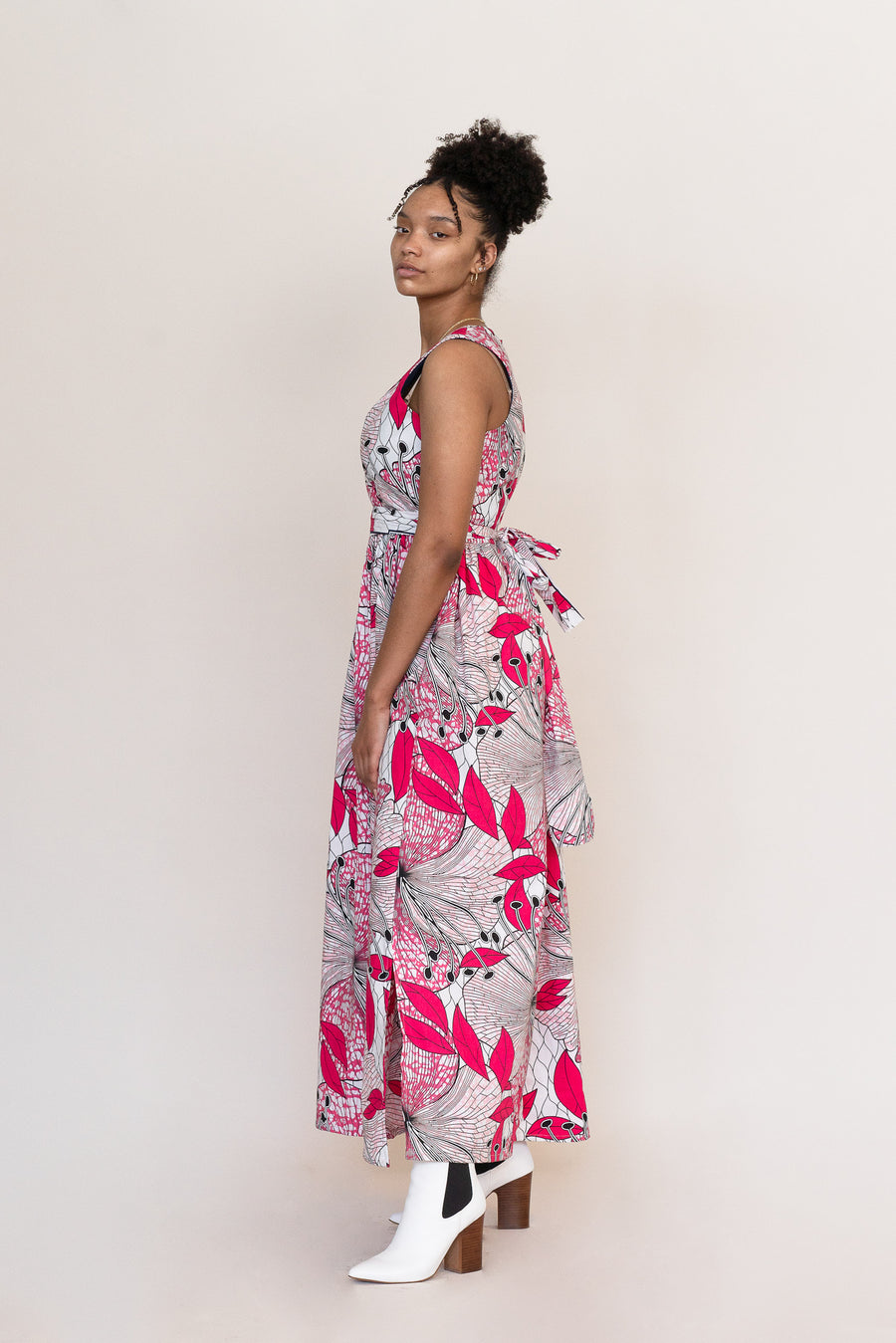 Heko Maxi dress-Pink Hibiscus