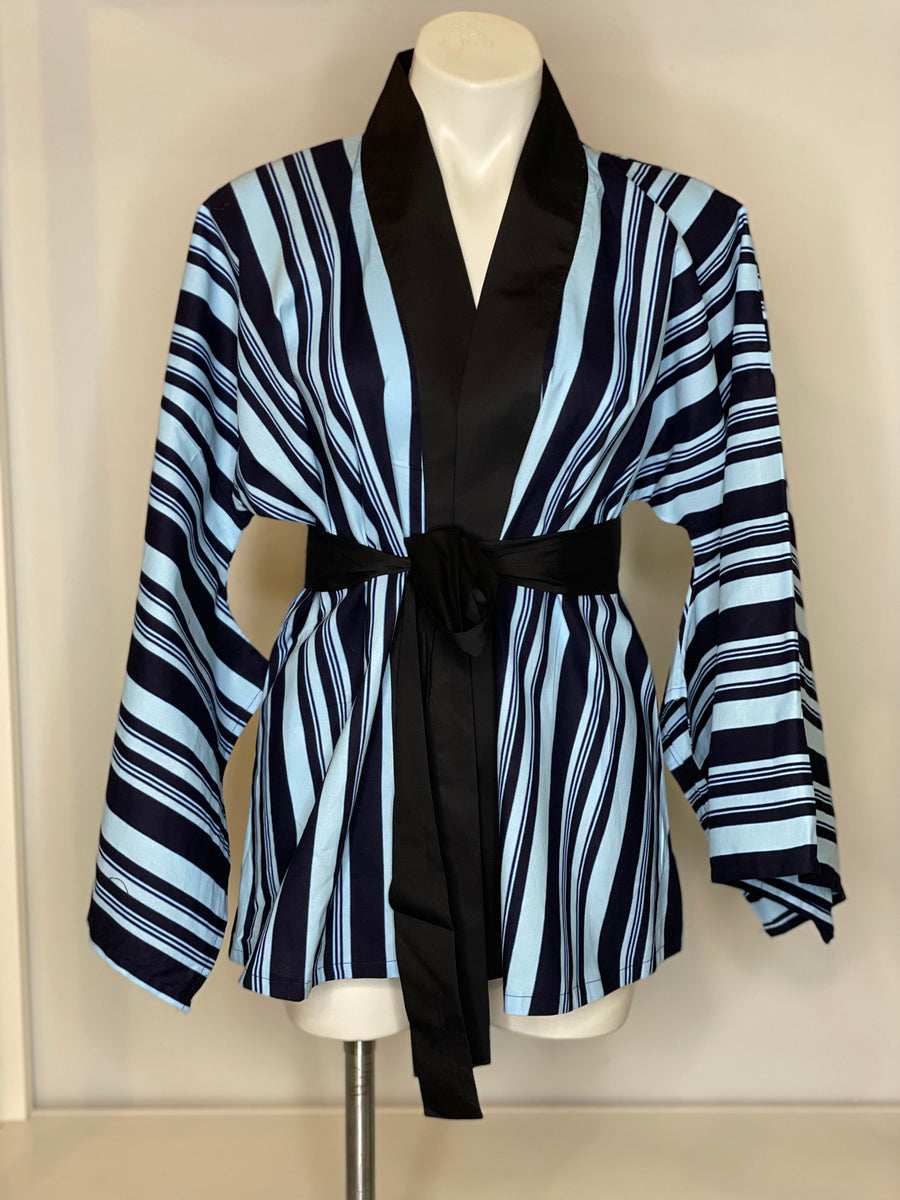Hekaa kimono Jacket-Boston Blue